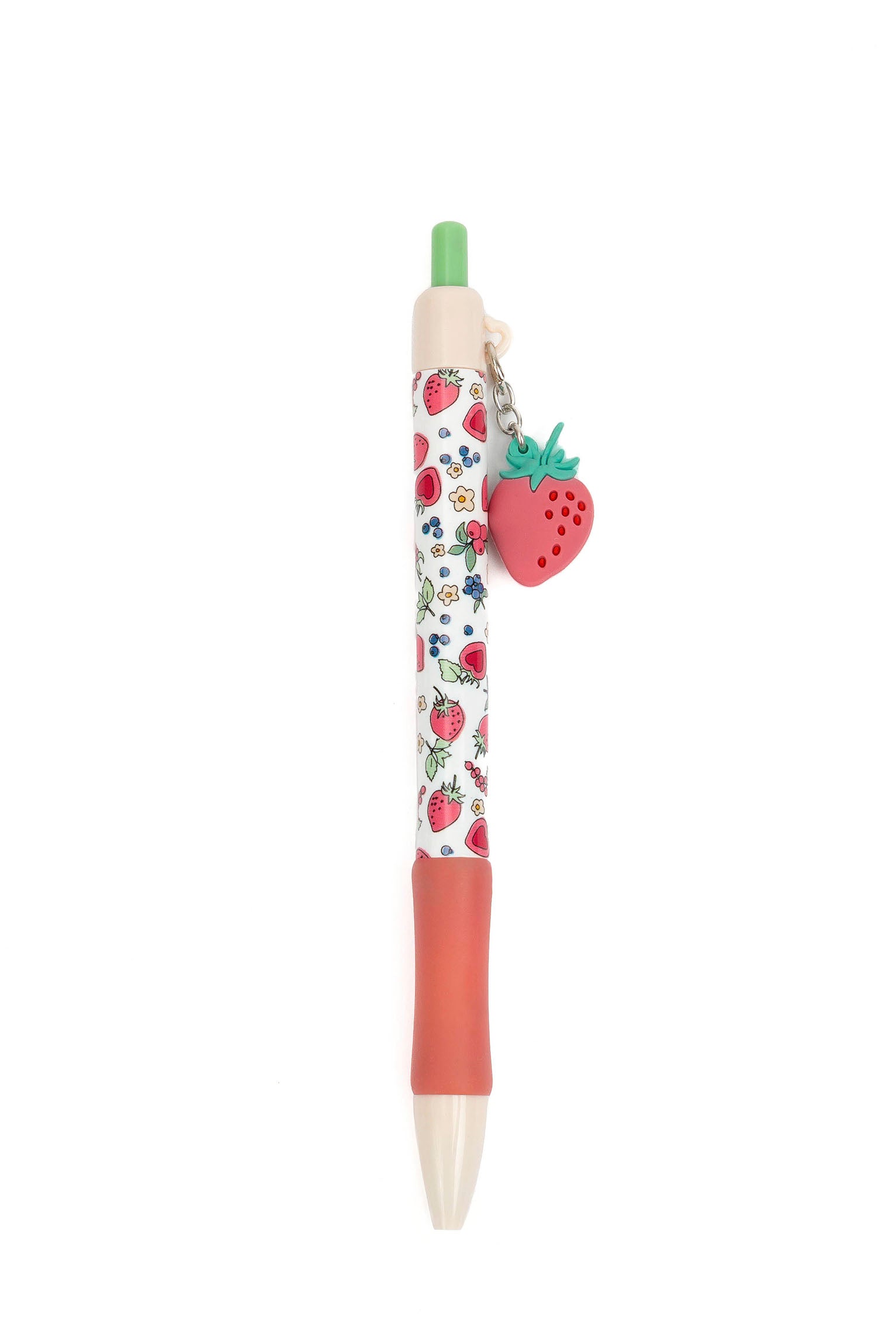 CHARM RETRACTABLE PEN - STRAWBERRY 🍓