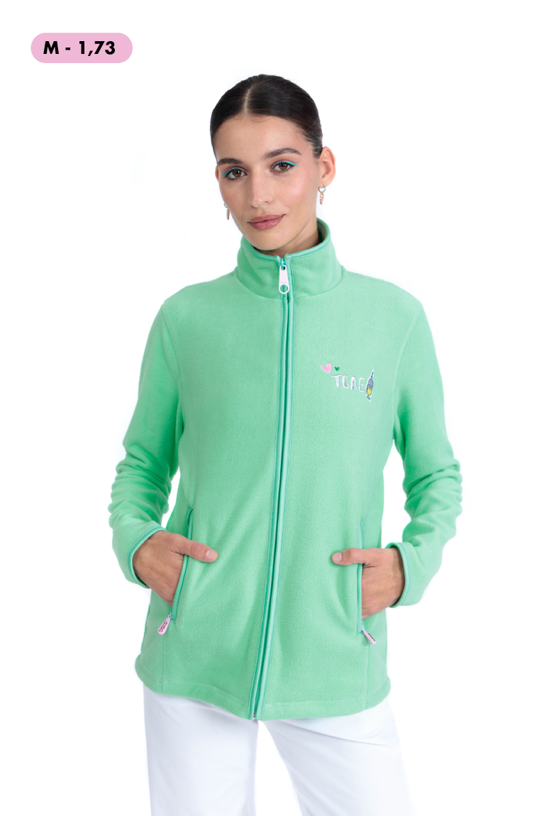 FLEECE JACKET COLORS "TCAE" - MINT