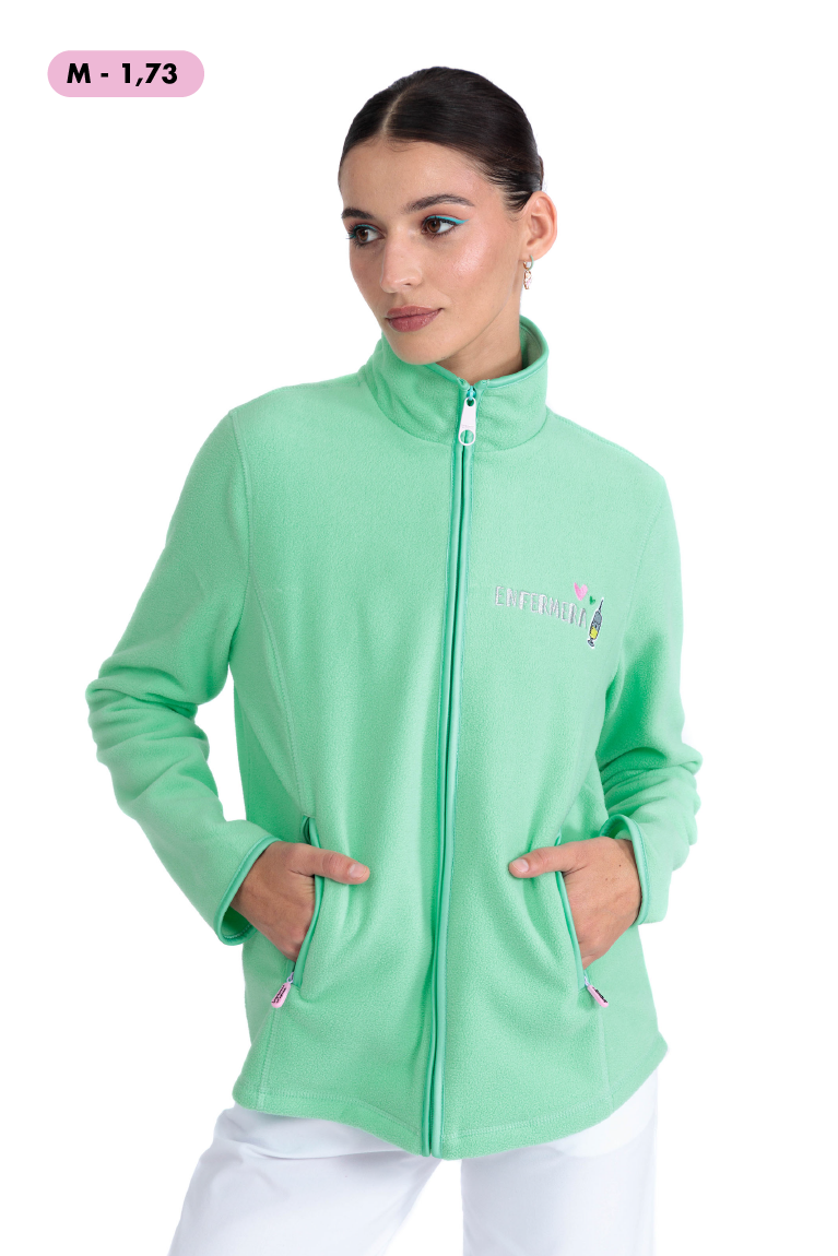 CHAQUETA POLAR ENFERMERA COLORS - MINT