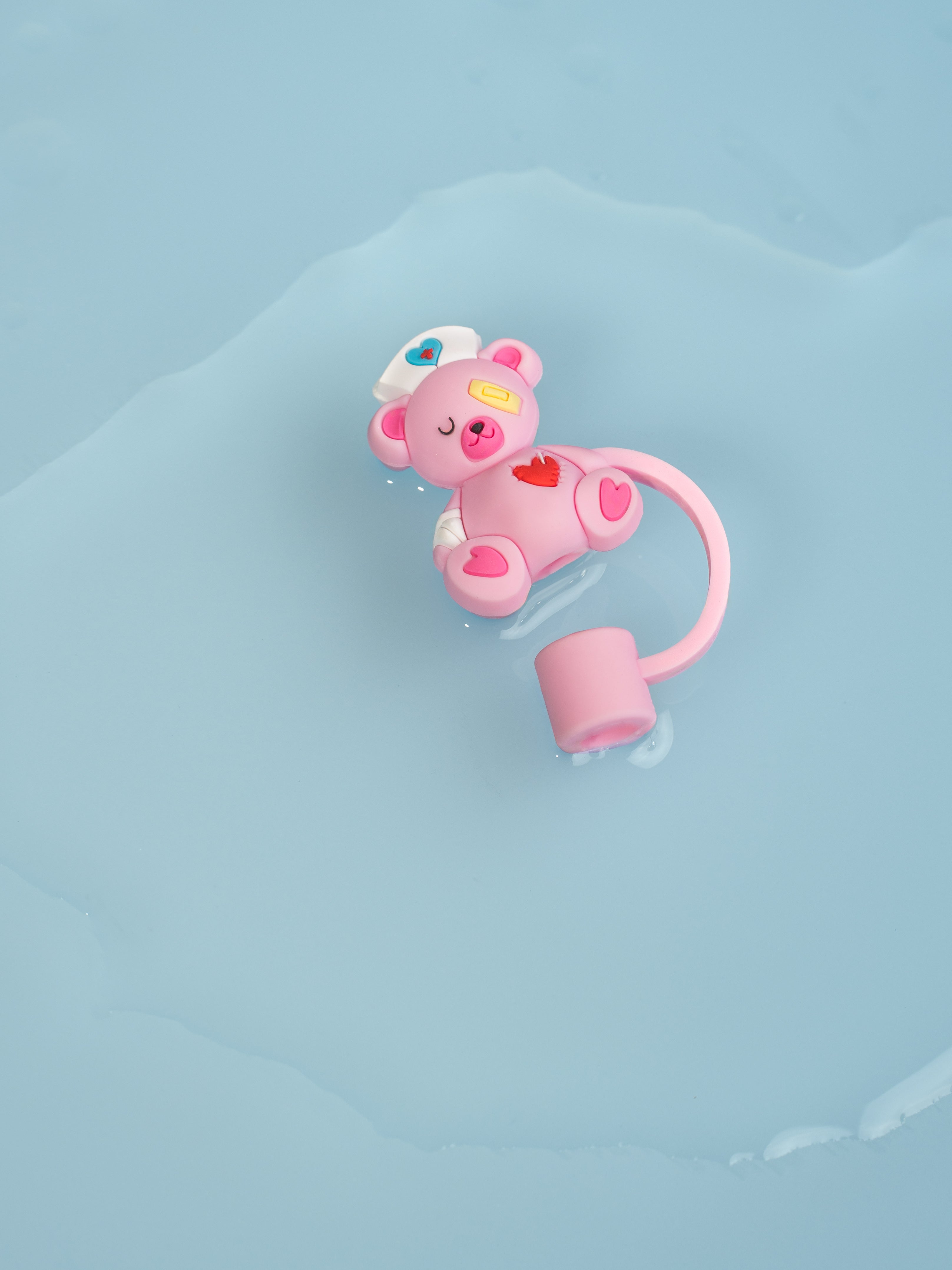STRAW CAP - TEDDY BEAR