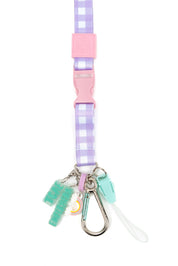 LANYARD CHARM VICHY LILAC