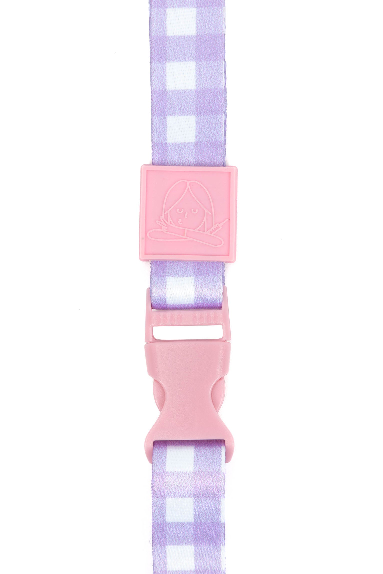 LANYARD CHARM VICHY LILAC