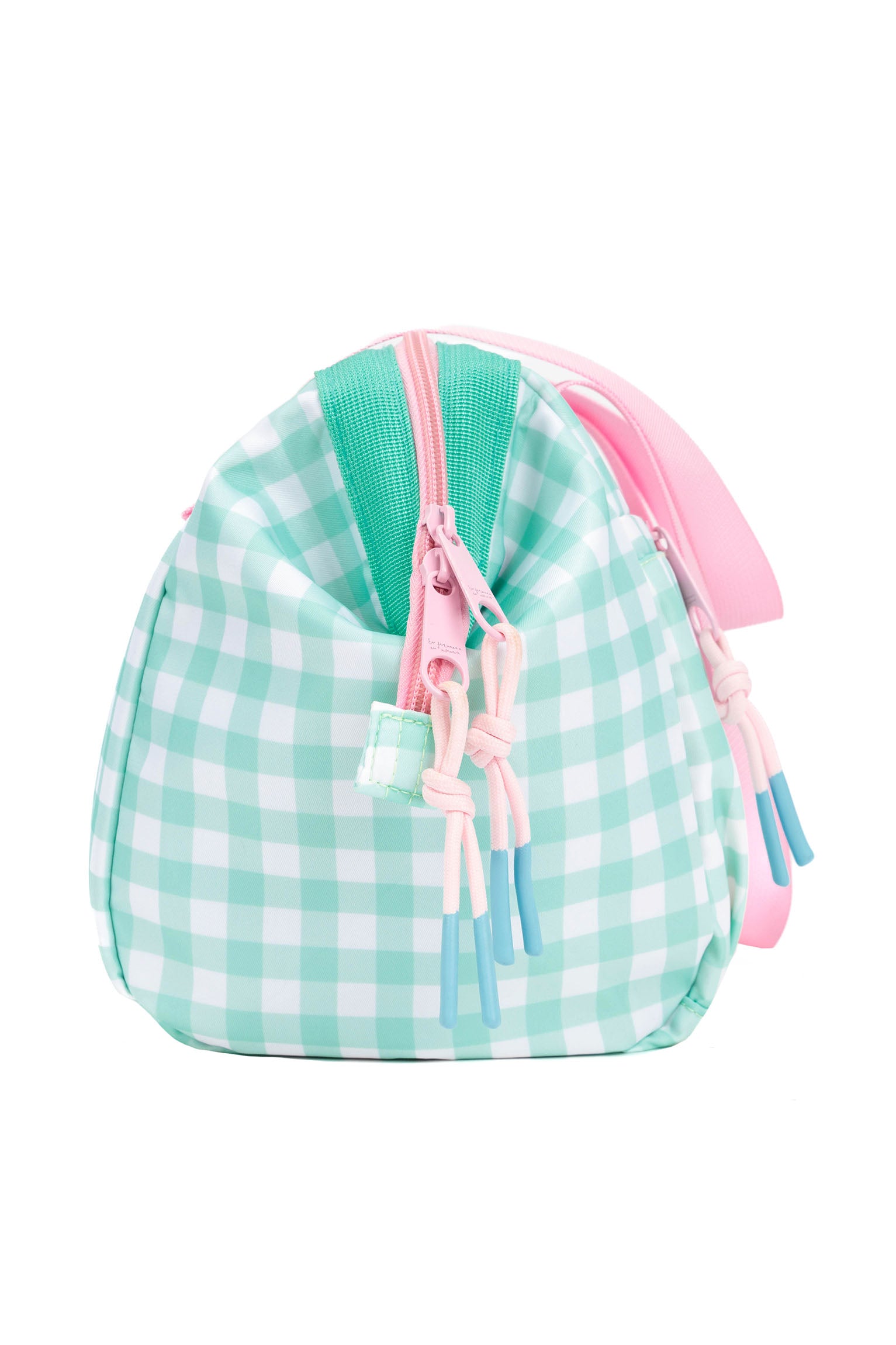 LUNCH BAG WITH HANDLES VICHY AQUAMARINE