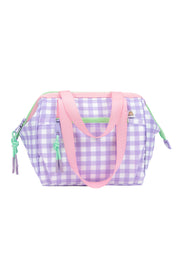 LUNCH BAG WITH HANDLES VICHY LILAC