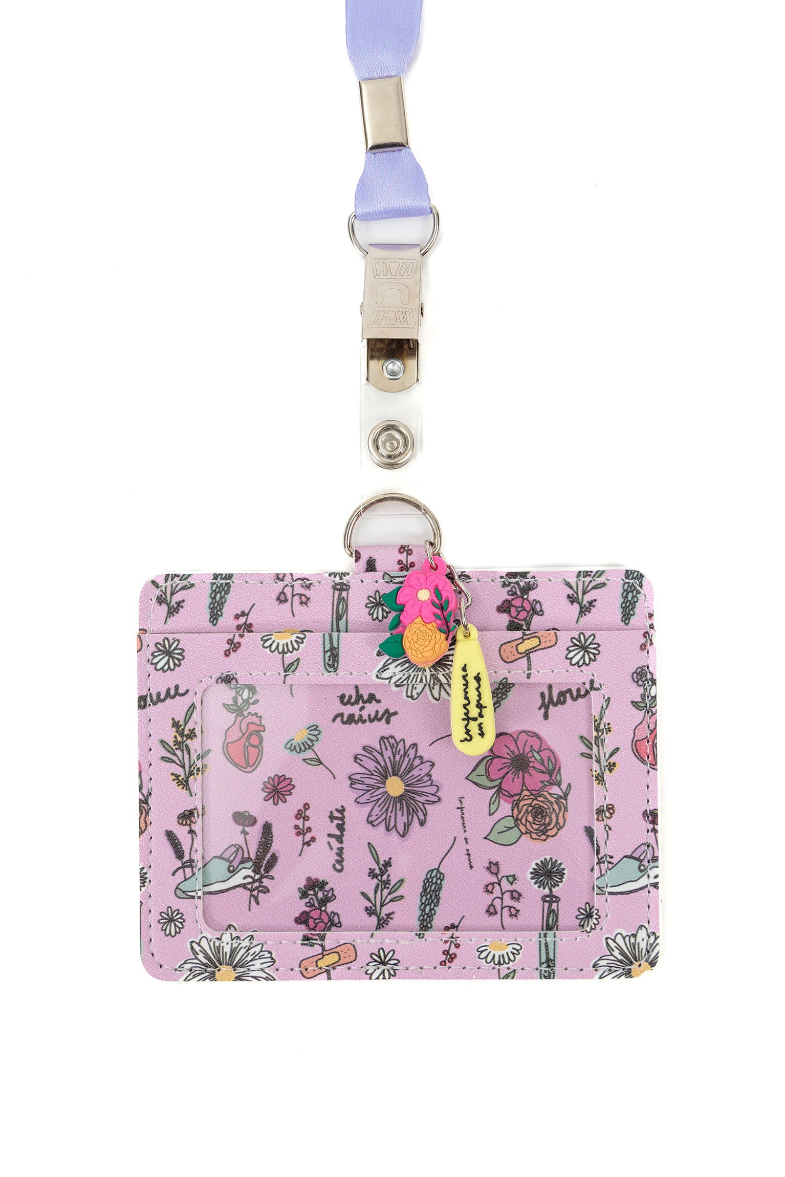 VEGAN LEATHER ID HOLDER - BLOSSOM🌸