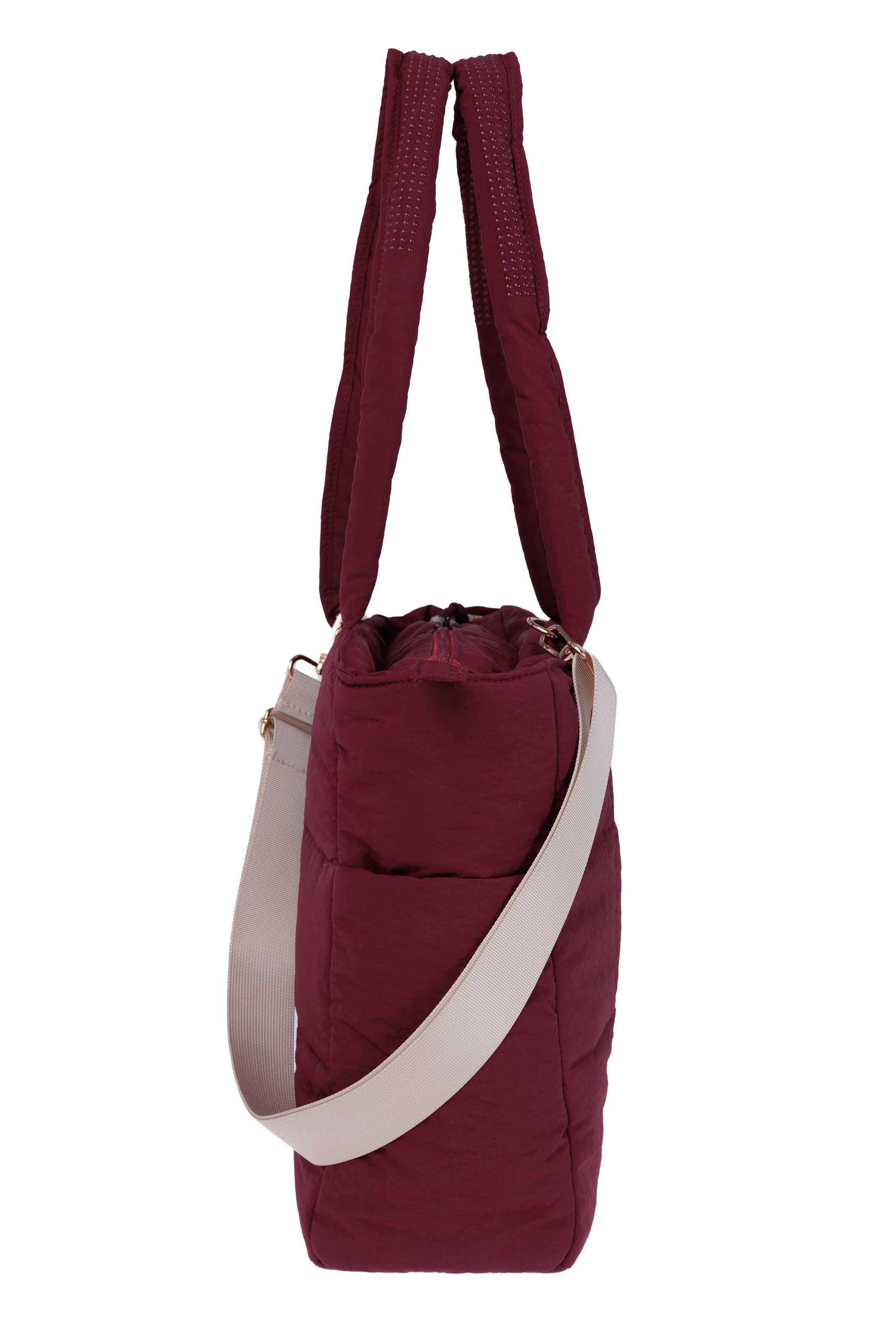BOLSO PUFFER - BURGUNDY