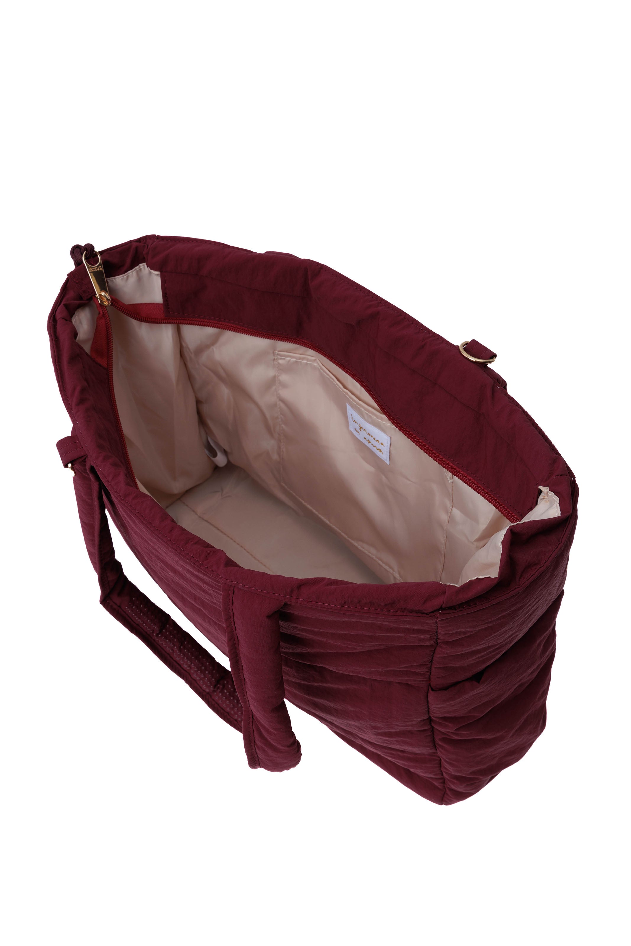 BOLSO PUFFER - BURGUNDY