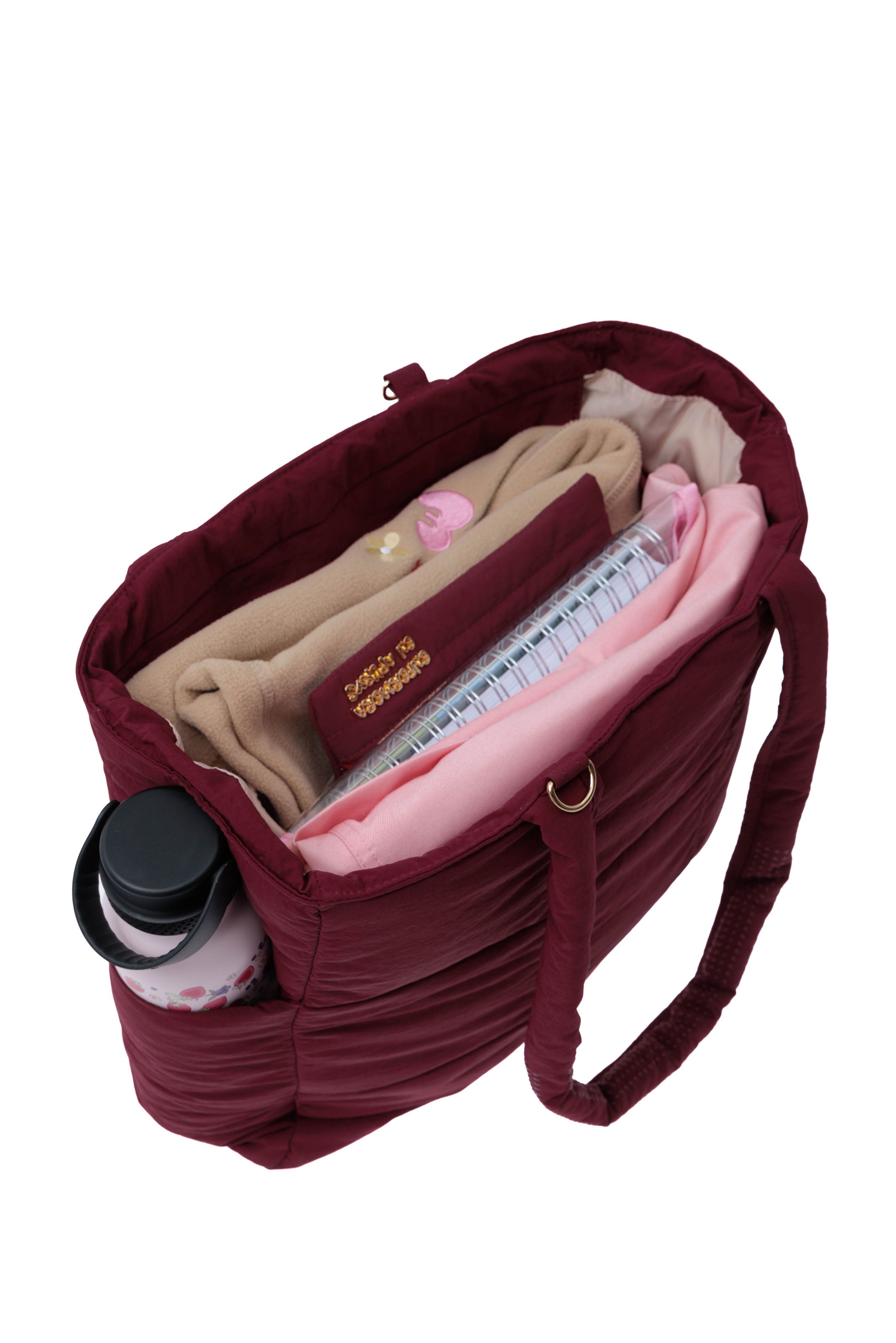 BOLSO PUFFER - BURGUNDY