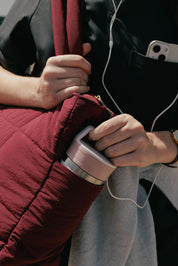 BOLSO PUFFER - BURGUNDY