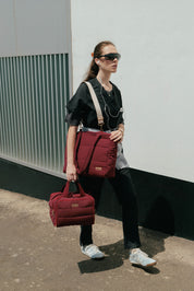 BOLSO PUFFER - BURGUNDY