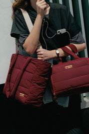 BOLSO PUFFER - BURGUNDY