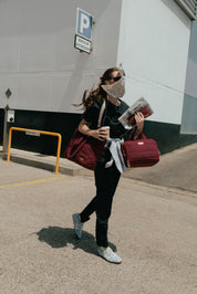 BOLSO PUFFER - BURGUNDY