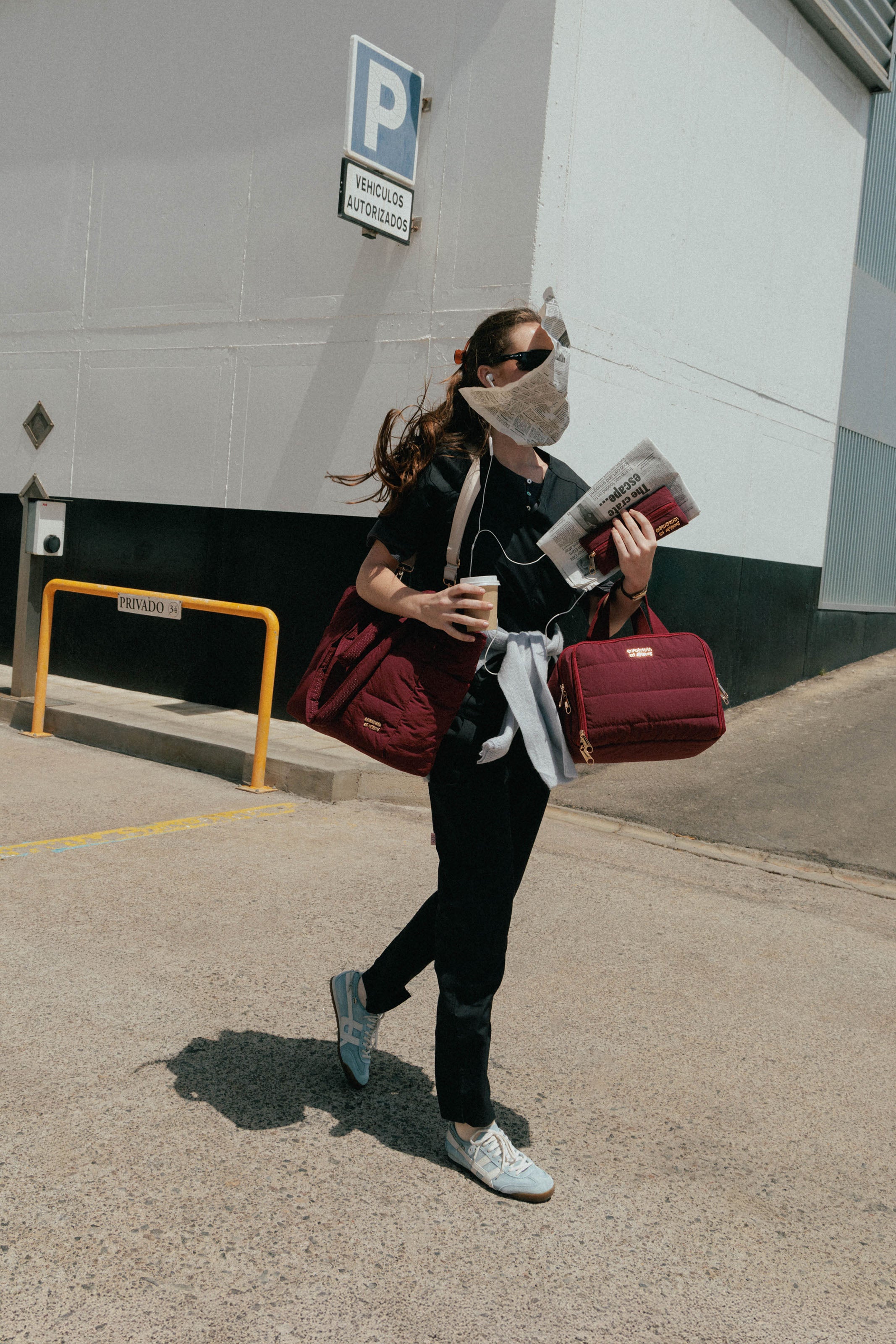 BOLSO PUFFER - BURGUNDY