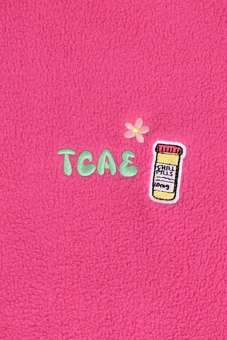 BRIGHTS "TCAE" FLEECE JACKET - WATERMELON PILL  