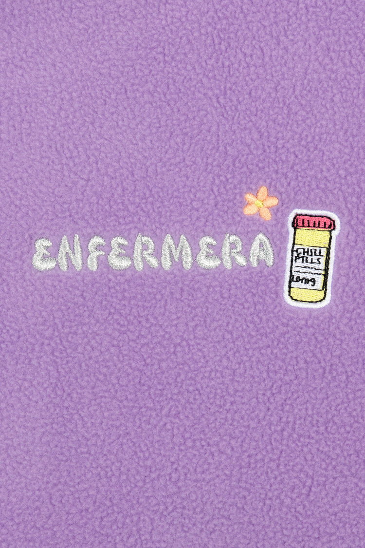 BRIGHTS "ENFERMERA" FLEECE JACKET - LILAC REMEDY  