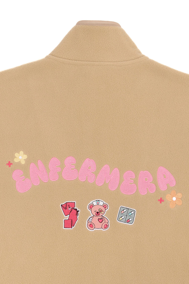 BRIGHTS "ENFERMERA" FLEECE JACKET - CINNAMON CARE  