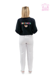 RELAXED FLEECE JACKET - "ENFERMERA"