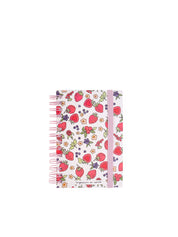 MINI NOTEBOOK WITH RINGS - STRAWBERRY🍓