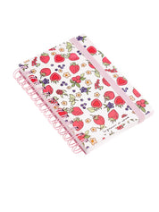 MINI NOTEBOOK WITH RINGS - STRAWBERRY🍓