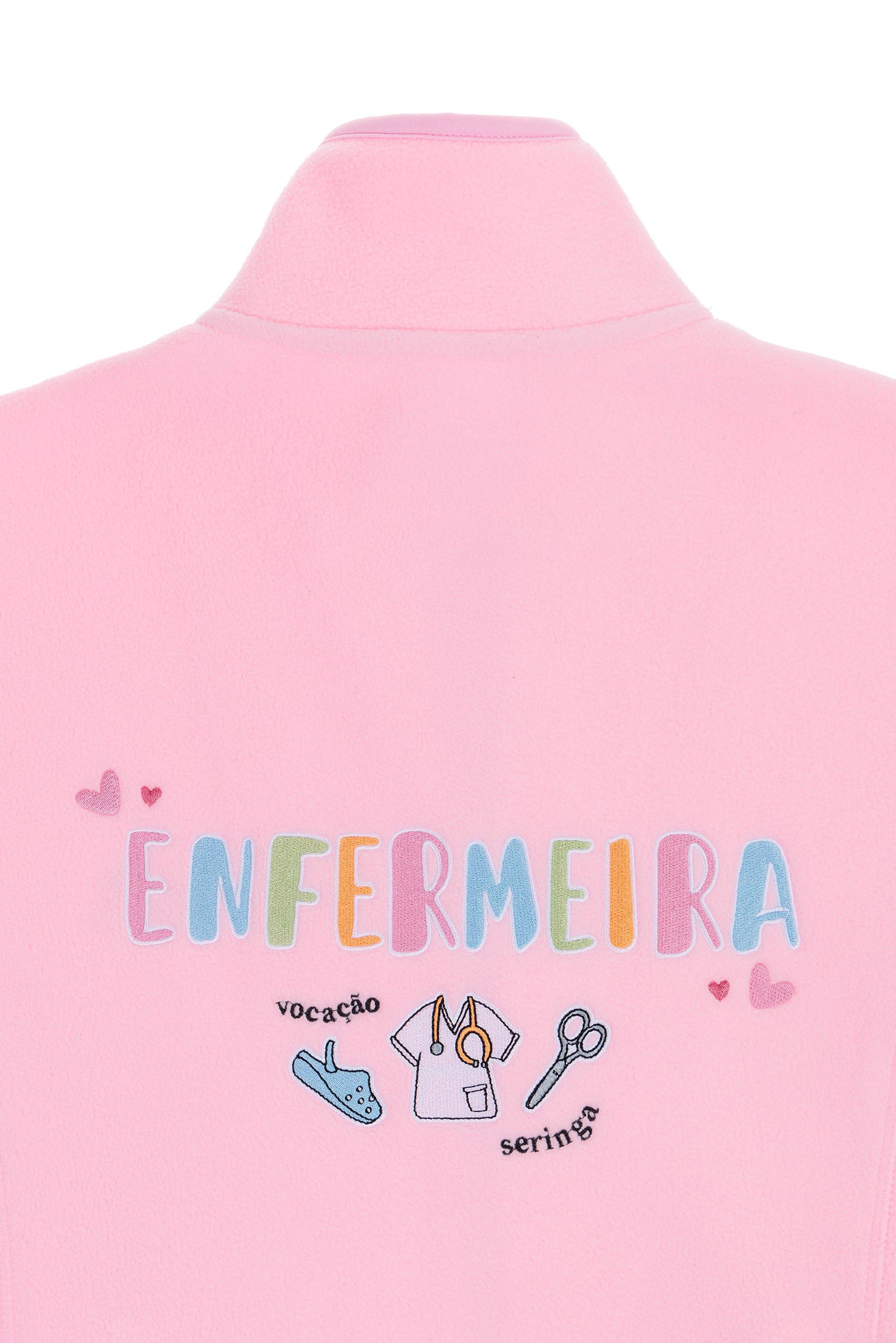 FLEECE JACKET ENFERMEIRA COLORS - SERINGA E VOCAÇÃO 🍒