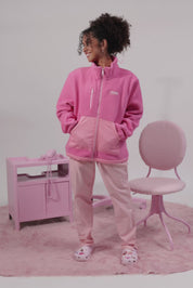 CHAQUETA POLAR RELAXED PINK - TCAE