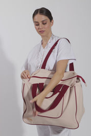 BOLSO OVERSIZE - BURGUNDY