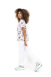 SCRUB TOP - "LOVELY ANIMALS"