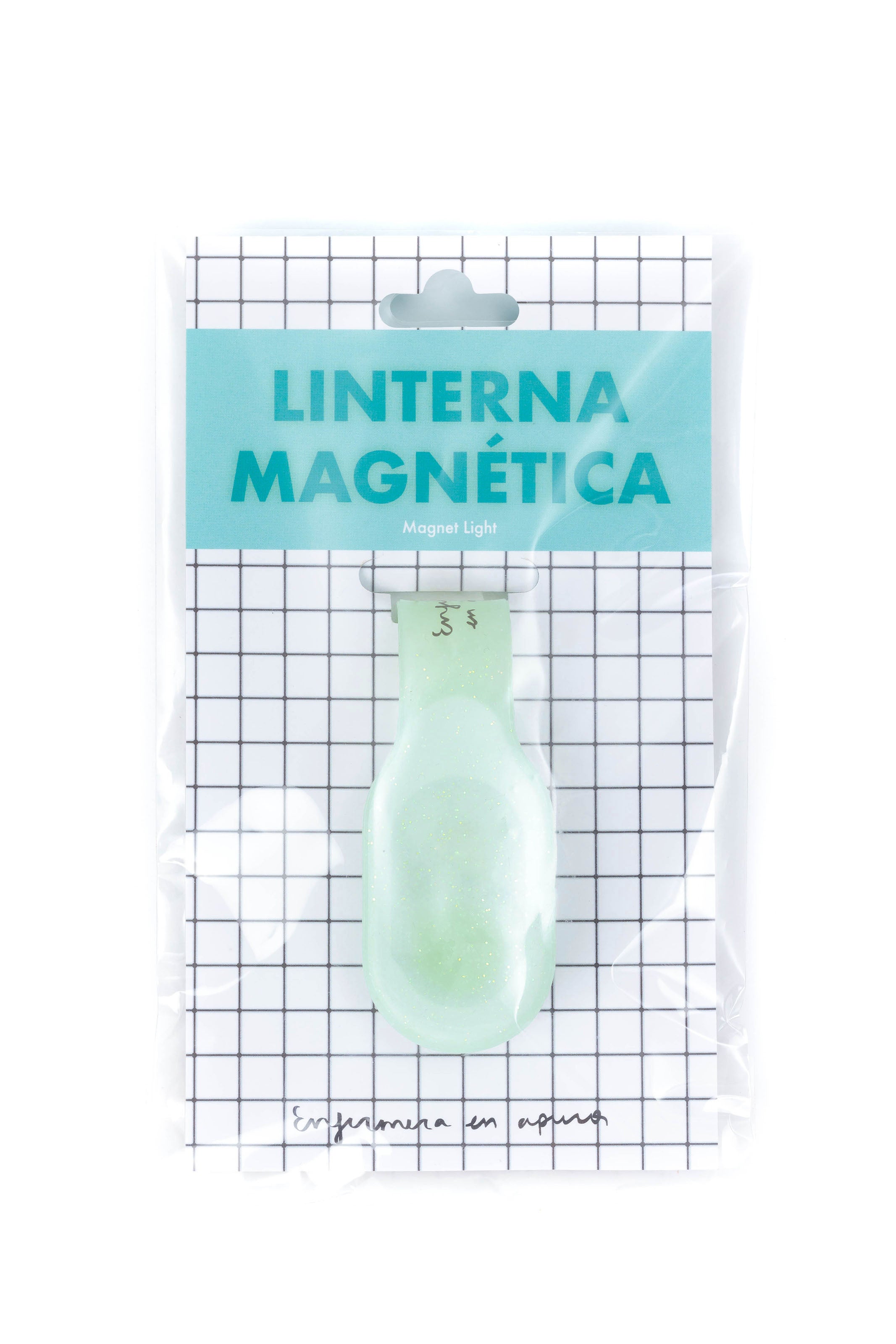 AQUAMARINE GLITTER MAGNETIC TORCH