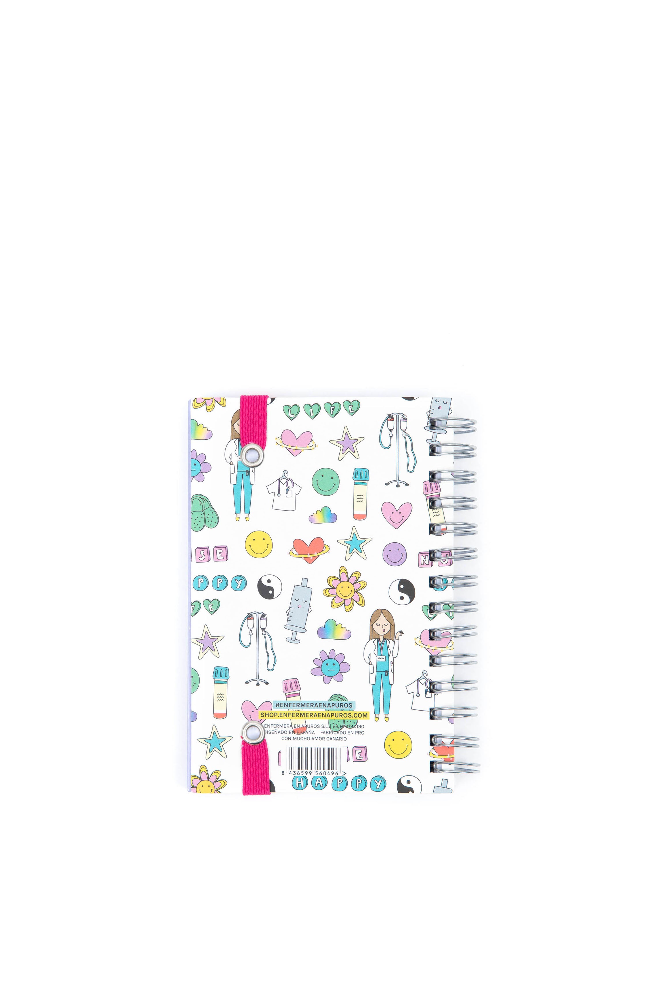 LIBRETA MINI CON ANILLAS SMILEY NURSE 🙂
