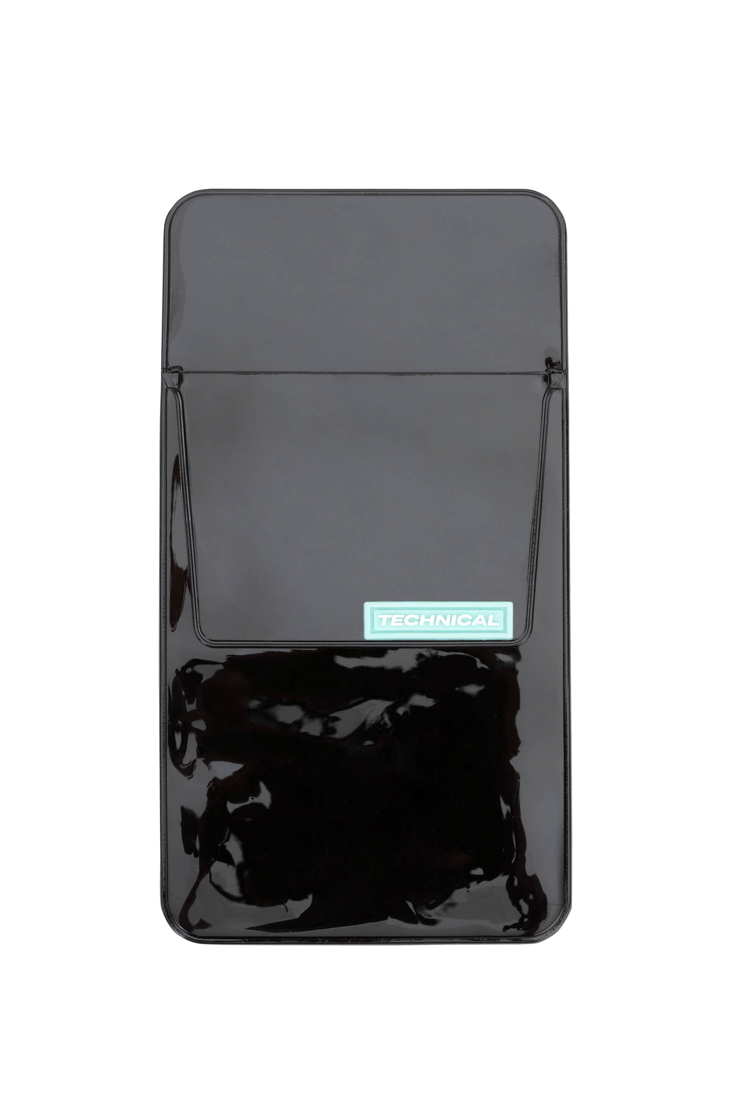 GLOSSY POCKET POUCH - DEEP BLACK
